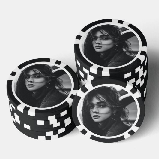 Personalisiertes Foto Pokerchips (Stapel)