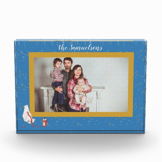 Personalisiertes Foto Polar Bear Penguin Gerahmt (Vorderseite)