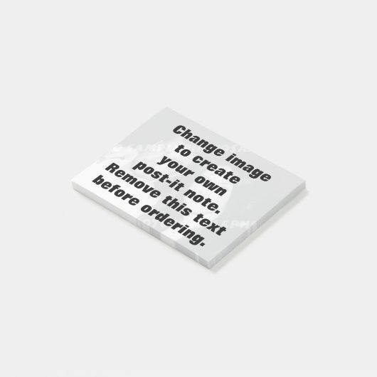 Personalisiertes Foto Post-it Klebezettel (angewinkelt)