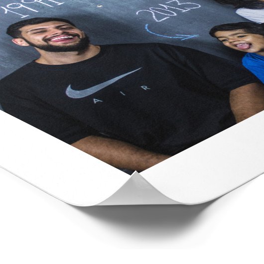 Personalisiertes Foto Poster (Ecke)