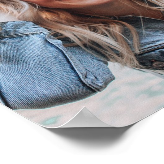 Personalisiertes Foto Poster (Ecke)