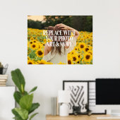 Personalisiertes Foto Poster (Heimbüro)
