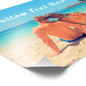 Personalisiertes Foto-Poster mit benutzerdefiniert Fotodruck (Ecke)