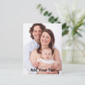 Personalisiertes Foto Postkarte (Stehend Vorderseite)