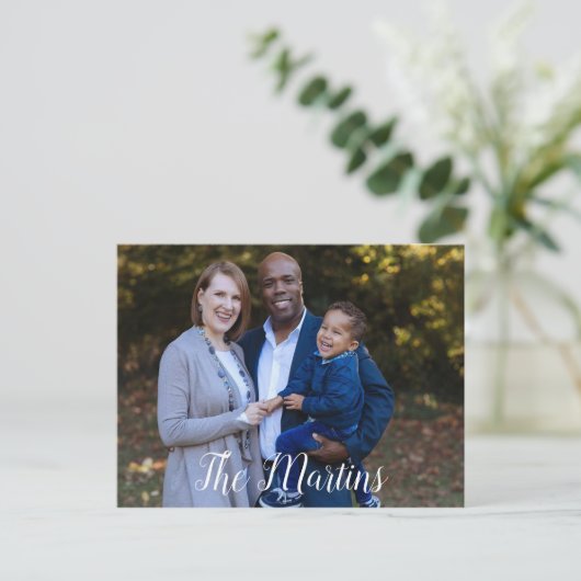 Personalisiertes Foto Postkarte (Stehend Vorderseite)