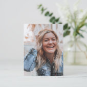 Personalisiertes Foto Postkarte (Stehend Vorderseite)