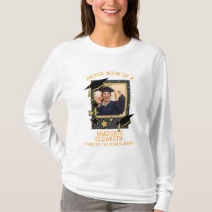 Personalisiertes Foto "Proud Mum a Graduate" T-Shirt