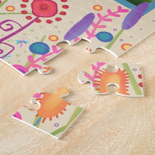 Personalisiertes Foto-Puzzle Inspirivity Wildblume Puzzle (Seite)