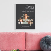 Personalisiertes Foto Puzzle Piece Kunst Mama + 2  Leinwanddruck (Insitu (Wohnzimmer))