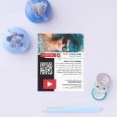 Personalisiertes Foto & QR Code, Youtube - Vlogger Flyer (Einzeln)