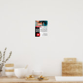 Personalisiertes Foto & QR Code, Youtube - Vlogger Poster (Küche)