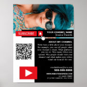 Personalisiertes Foto & QR Code, Youtube - Vlogger Poster (Vorne)