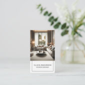 Personalisiertes Foto QR Social Media Beruflich Visitenkarte (Stehend Vorderseite)