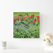 Personalisiertes Foto Quadratische Wanduhr (Zuhause)