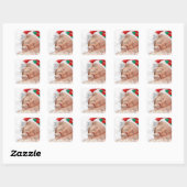 Personalisiertes Foto Quadratischer Aufkleber (Blatt)