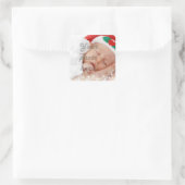 Personalisiertes Foto Quadratischer Aufkleber (Tasche)