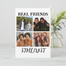Personalisiertes Foto "Real Friends noch vorhanden Feiertagskarte
