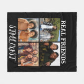 Personalisiertes Foto "Real Friends noch vorhanden Fleecedecke (Vorderseite (Horizontal))