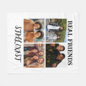 Personalisiertes Foto "Real Friends noch vorhanden Fleecedecke (Vorderseite (Horizontal))