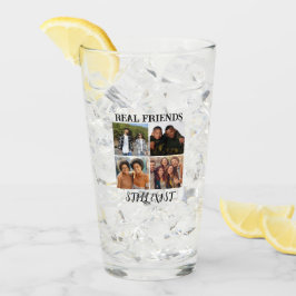Personalisiertes Foto "Real Friends noch vorhanden Glas