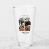 Personalisiertes Foto "Real Friends noch vorhanden Glas (Vorderseite)