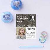 Personalisiertes Foto, Realtor, Anwesen Agent Flyer (Einzeln)
