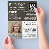 Personalisiertes Foto, Realtor, Anwesen Agent Flyer (Hand)