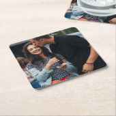 Personalisiertes Foto Rechteckiger Pappuntersetzer (angewinkelt)