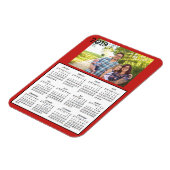 Personalisiertes Foto Red Mini Magnet Kalender 201 (Linke Seite)