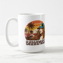 Personalisiertes Foto Retro Bahamas Tropischer Str