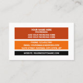 Personalisiertes Foto - Retro-Stil Visitenkarte (Rückseite)