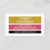 Personalisiertes Foto - Retro-Stil Visitenkarte (Rückseite)