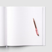 Personalisiertes Foto Rosa Glitzer, 18. Geburtstag Gästebuch (Innen)