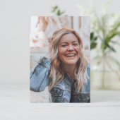 Personalisiertes Foto RSVP Karte (Stehend Vorderseite)