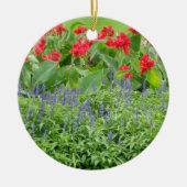 Personalisiertes Foto Runde Keramik Ornament (Vorne)