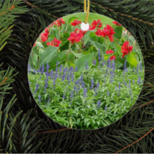 Personalisiertes Foto Runde Keramik Ornament