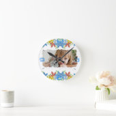 Personalisiertes Foto Runde Wanduhr (Zuhause)