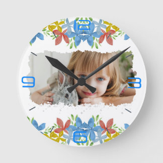 Personalisiertes Foto Runde Wanduhr