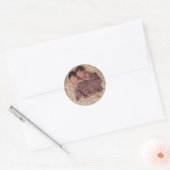 Personalisiertes Foto Runder Aufkleber (Umschlag)