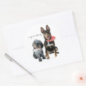 Personalisiertes FOTO Runder Aufkleber (Umschlag)