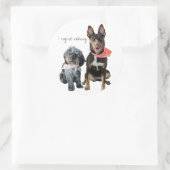 Personalisiertes FOTO Runder Aufkleber (Tasche)