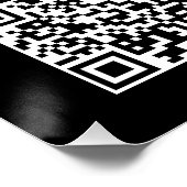 Personalisiertes Foto, Santa besuchen, QRCode Queu Poster (Ecke)