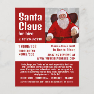 Personalisiertes Foto, Santa Claus Entertainer Flyer