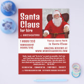 Personalisiertes Foto, Santa Claus Entertainer Flyer (Einzeln)