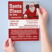 Personalisiertes Foto, Santa Claus Entertainer Flyer (Hand)