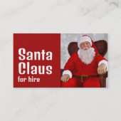 Personalisiertes Foto, Santa Claus Entertainer Visitenkarte (Vorderseite)