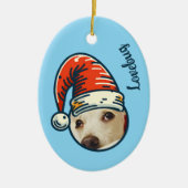 Personalisiertes Foto Santa Pete Custom Keramik Ornament (Vorne)