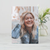 Personalisiertes Foto Save The Date (Stehend Vorderseite)