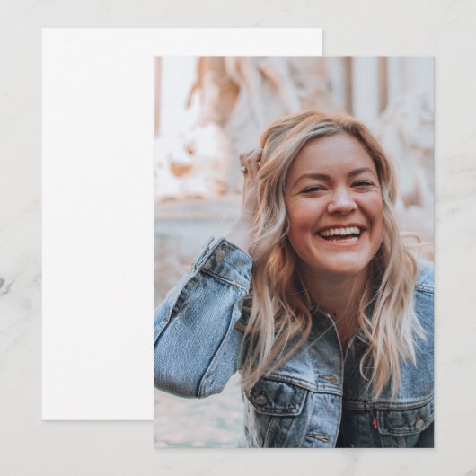 Personalisiertes Foto Save The Date (Vorne/Hinten)