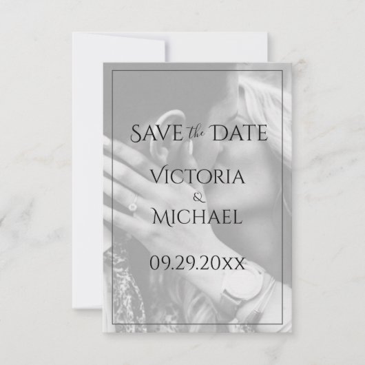 Personalisiertes Foto Save the Date (Vorderseite)